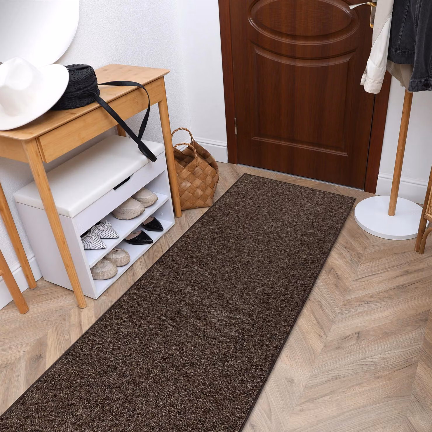 RugsX Superstar 888 Runner in Brown, W: 60 cm, L: 400 cm – 4