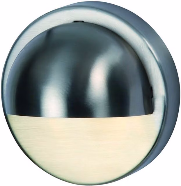 Techmar Palm 1W 12V LED Outdoor Wall Light in Silver Stainless Steel