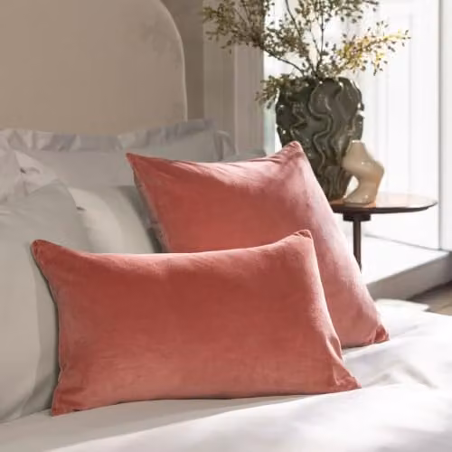 Christy Jaipur Luxury Velvet Square Cushion in Pink, W/D/H: 45 x 45 x 45 cm – 4