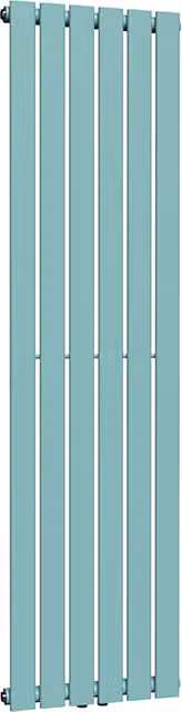 Lux Heat Caribbean Sea Coloured Vertical Radiator, Single Steel Wall Mounted, H: 160 cm, W: 42 cm