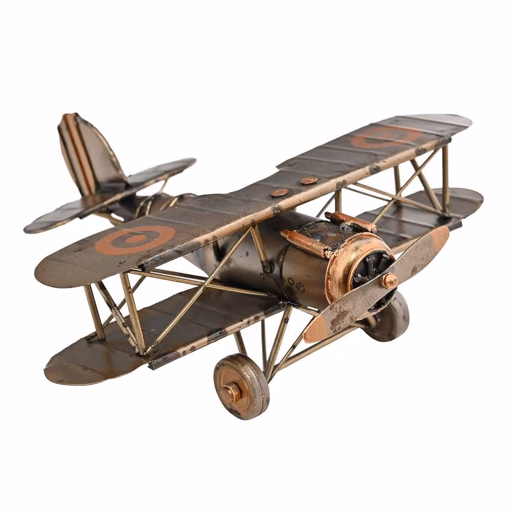 Harvey Makin Vintage Metal Plane Ornament in Bronze and Copper – 2