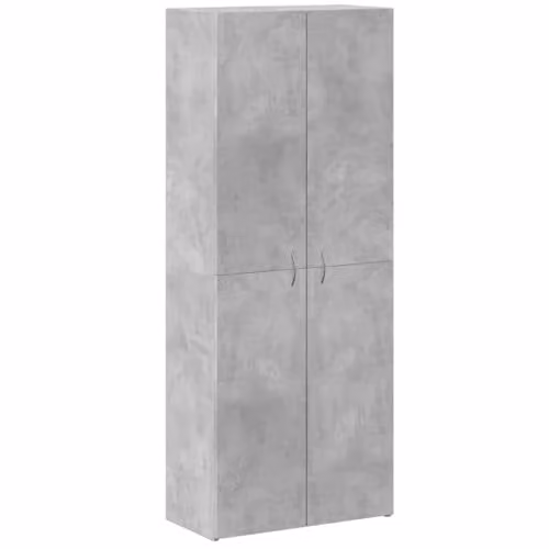 vidaXL Modern File Cabinet in Concrete Grey, W: 60 cm, D: 32 cm, H: 153 cm