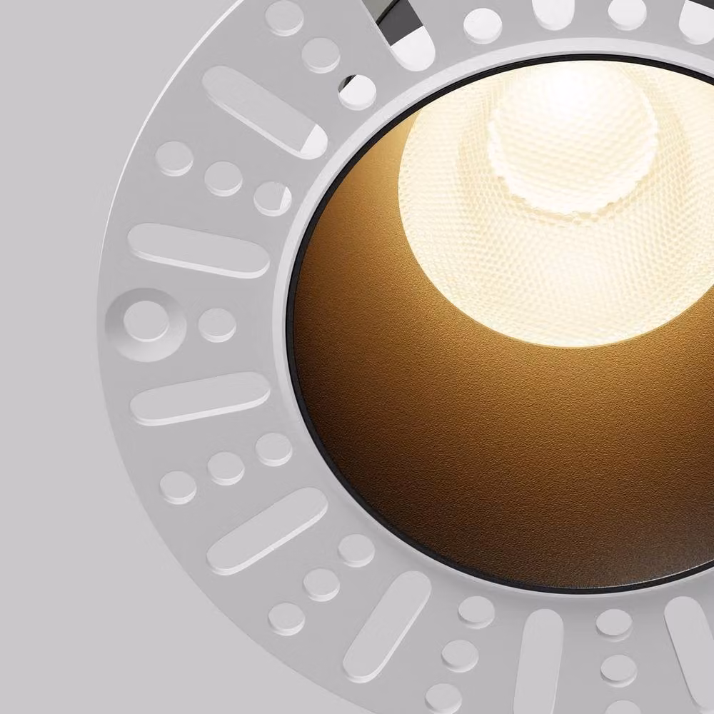 Netlighting Dip LED Recessed Step Wall Lamp in Black with Warm White 3000K Light – 2