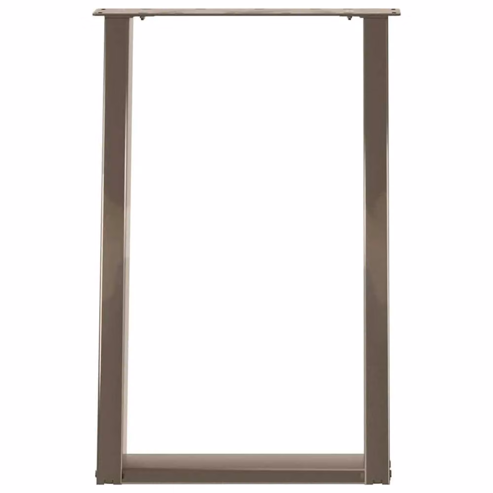 Berkfield Home Modern vidXL U-Shaped Dining Table Legs, 2 Pieces, Brown Steel – 3