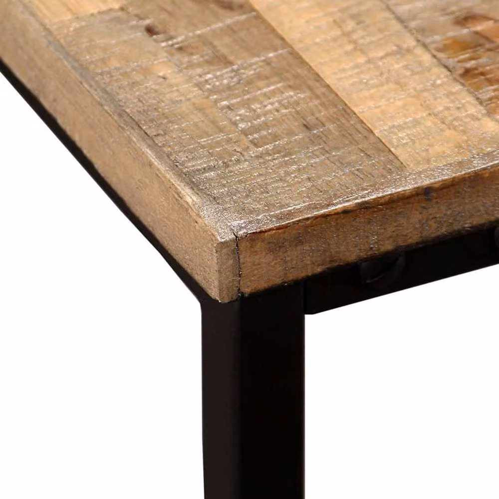 Berkfield Home Nesting Coffee Table Set of 2, Solid Reclaimed Teak Wood in Brown – 5