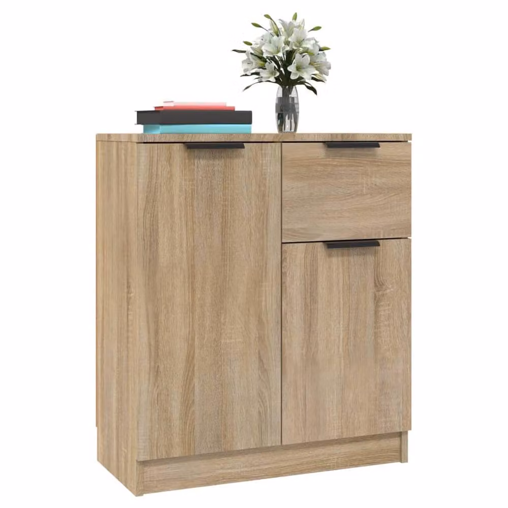 Berkfield Home Sonoma Oak Sideboard in Light Tan, W/D/H: 60 x 30 x 70 cm – 2