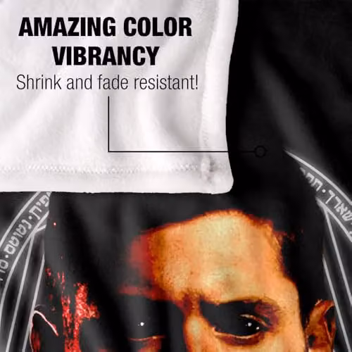 LOGOVISION Supernatural Demon Dean Afraid Super Soft Fleece Throw Blanket, Multicolour, W: 91 cm, D: 147 cm – 2