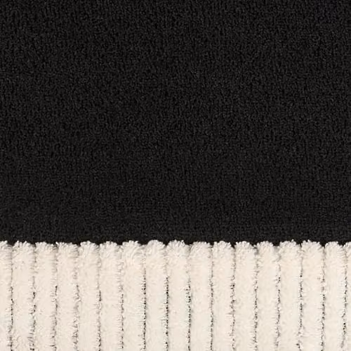 OHS Modern Black Hand Tufted Non Slip Rectangular Area Rug for Bedroom, Living Room or Hallway, W/D/H: 120 x 170 cm – 2
