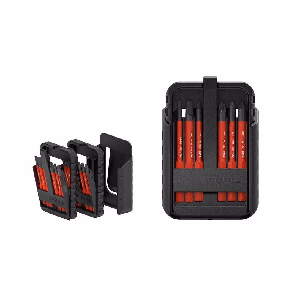 Wiha slimBit 15 Piece Electric Screwdriver Bit Set in Black – 2