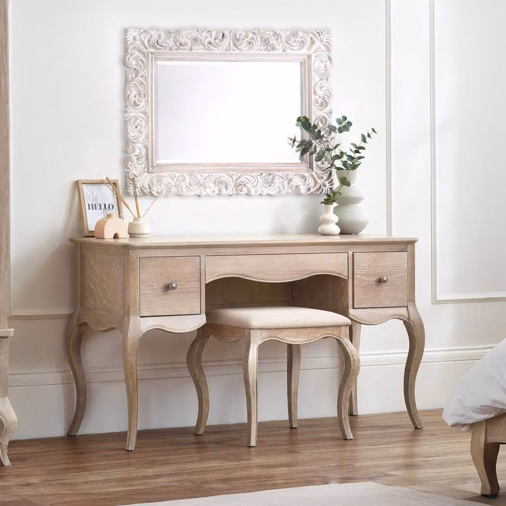 Cheshire Amara Dressing Table and Stool Set in Light Oak – 2