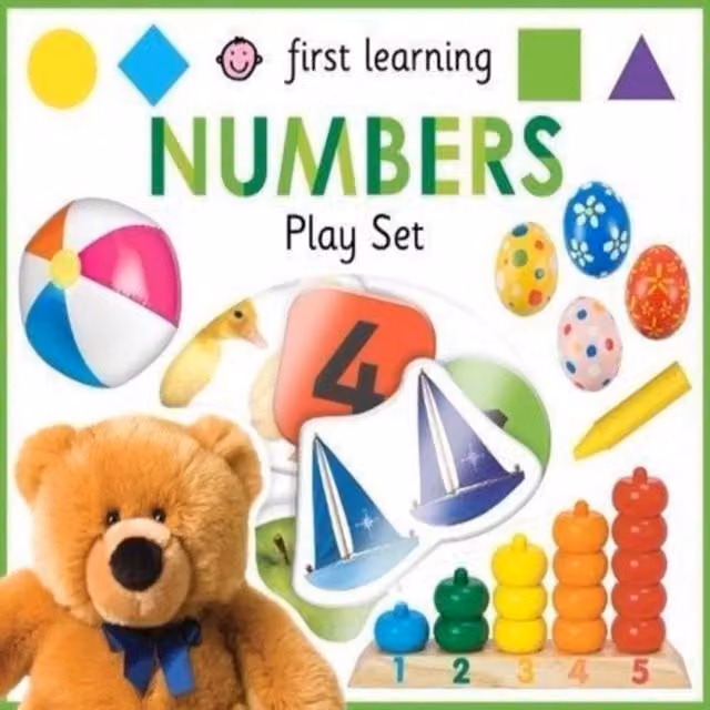 Priddy Books First Learning Play Set Numbers Board Book, Multicolour