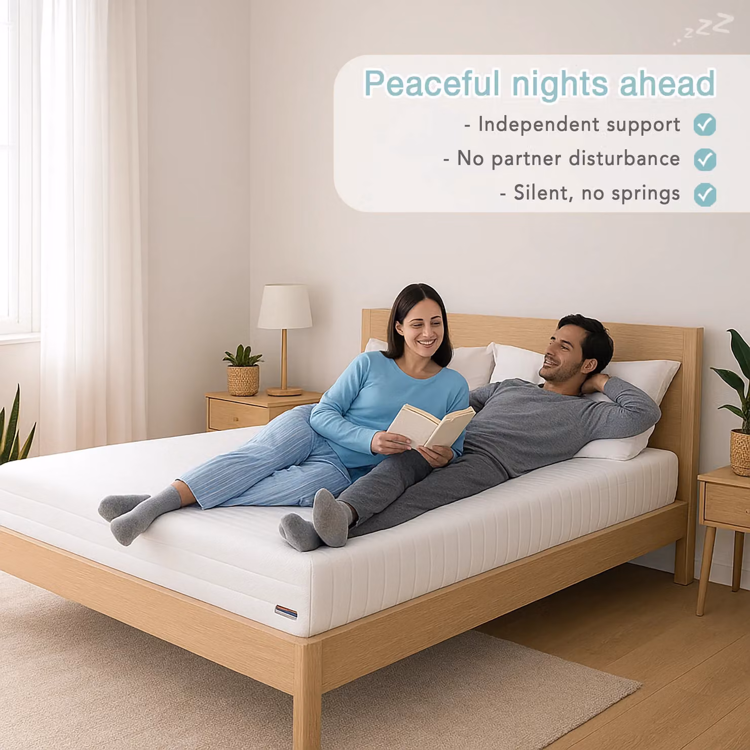 Rest Relax White High-Memory Viscoelastic Foam 3 Zone Mattress W/D/H: 90 x 190 x 15 cm – 4