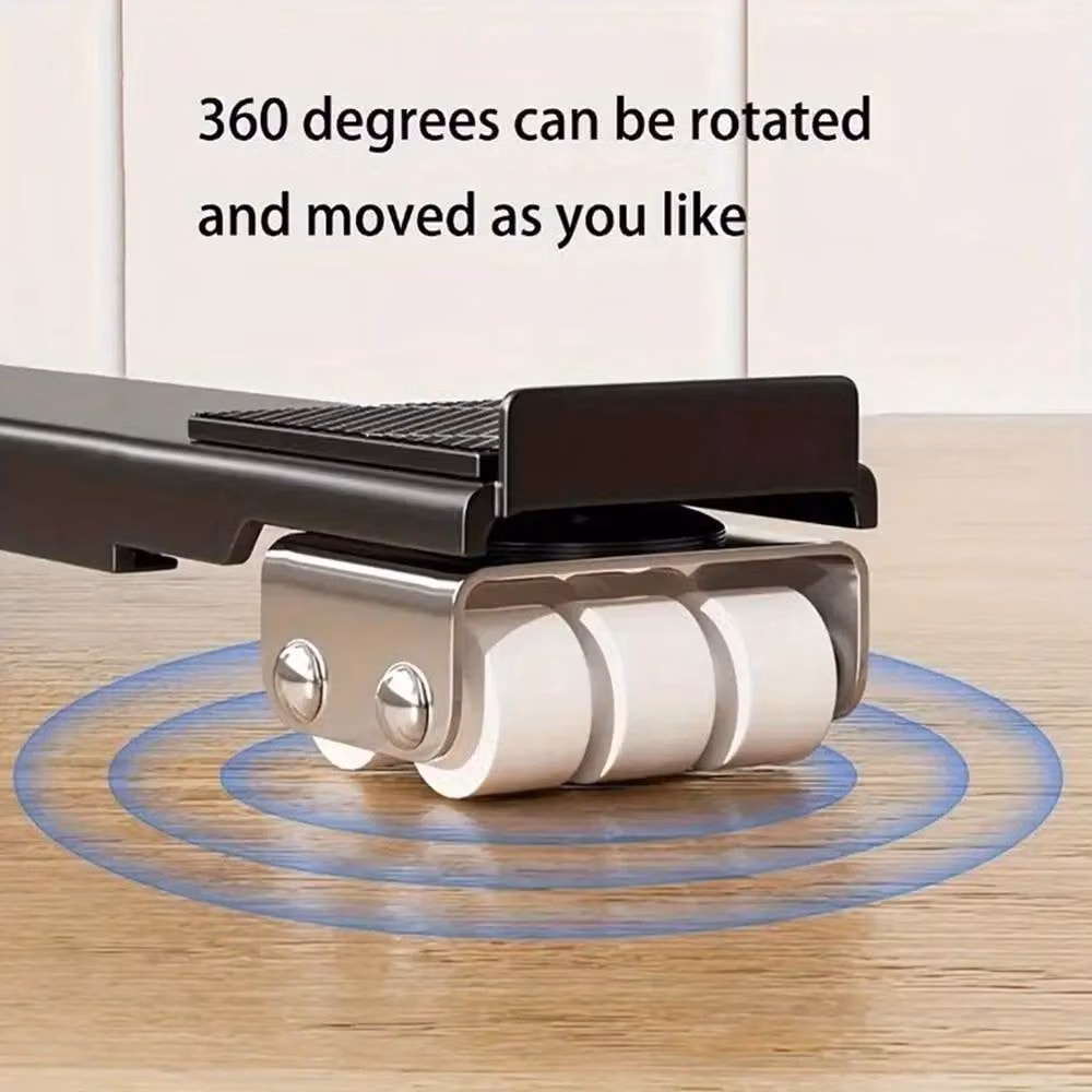 NESTLUNE Heavy Duty Appliance Roller Trolley Set, 2 Pieces, Black, W: 52 cm x D: 1000 cm – 5