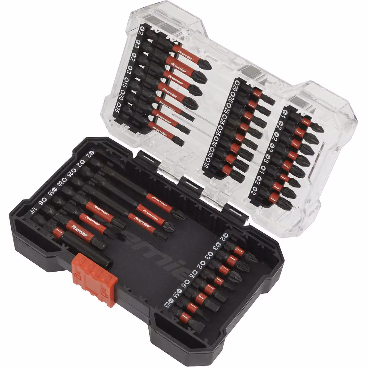 Loops 38 Piece Impact Grade S2 Steel Screwdriver Bit Set in Black – 2