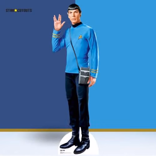 Star Cutouts Spock Cardboard Cut Out, Multicolour, Height: 184 cm – 5