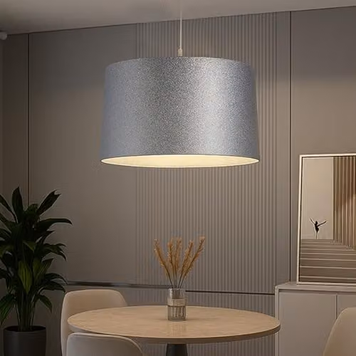 Voltico Modern Cylinder Lampshade in Silver – 5