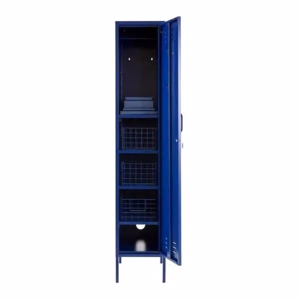 Mustard Made The Skinny Storage Locker in Navy Blue, W/D/H: 46 x 35 x 183 cm – 3