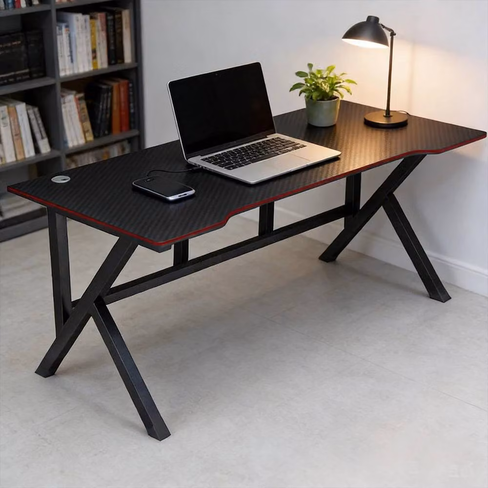 SPETLEK Black Computer Desk for Home Office, W/D/H: 120 x 60 x 75 cm – 3
