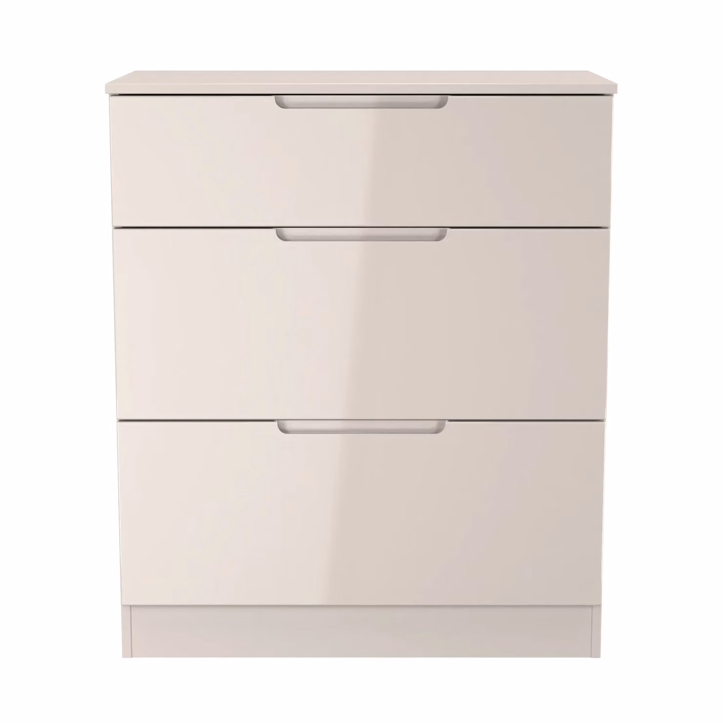 2 U Lucca Ready Assembled 3 Drawer Deep Chest in Taupe/Beige – 2