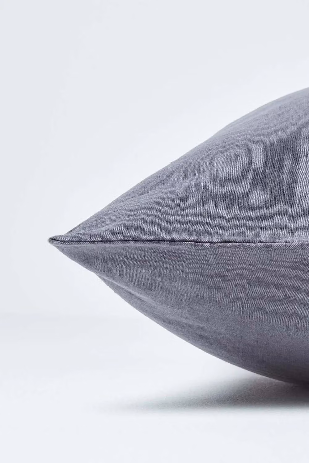 Homescapes European Linen and Combed Cotton Pillowcase, Grey, W/D/H: 80 x 80 x 80 cm – 3