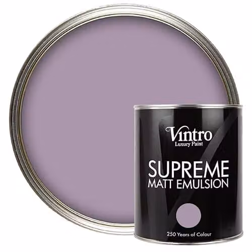 Vintro Luxury Matt Emulsion Multi Surface Paint in Amethyst Lilac, 1 l – 1