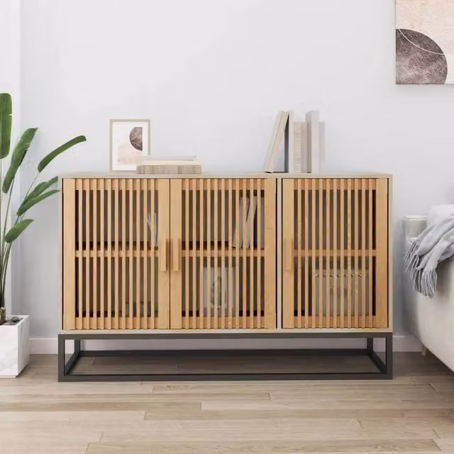 Berkfield Home Classic Sideboard in Brown, W/D/H: 105 x 30 x 65 cm