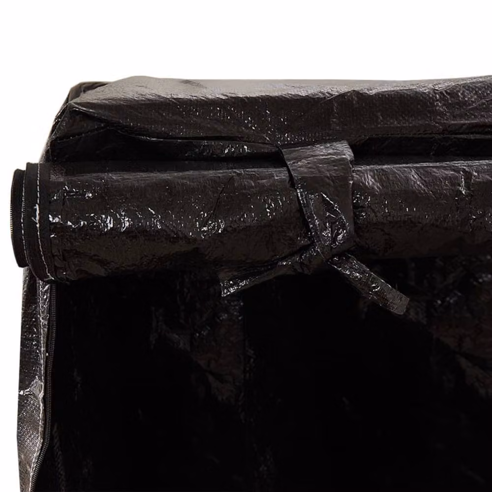 Berkfield Home Swing Bench Covers, 2 Pack, Black, W: 215 cm, D: 150 cm, H: 130/150 cm – 6