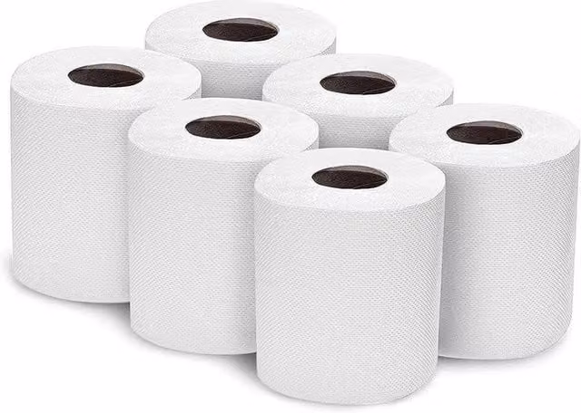 SPETLEK White Centrefeed Rolls, Pack of 6
