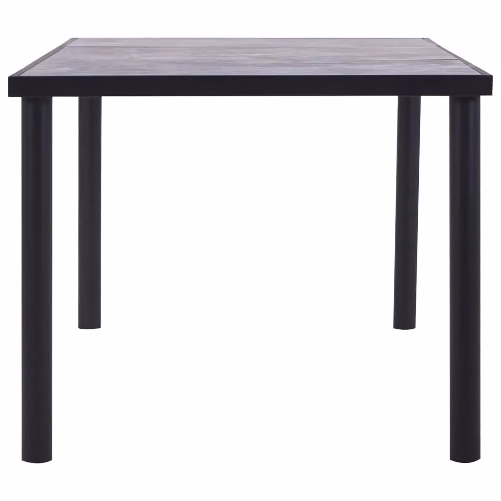 Berkfield Home Modern Rectangular Dining Table in Black and Grey, W/D/H: 200 x 100 x 75 cm – 2