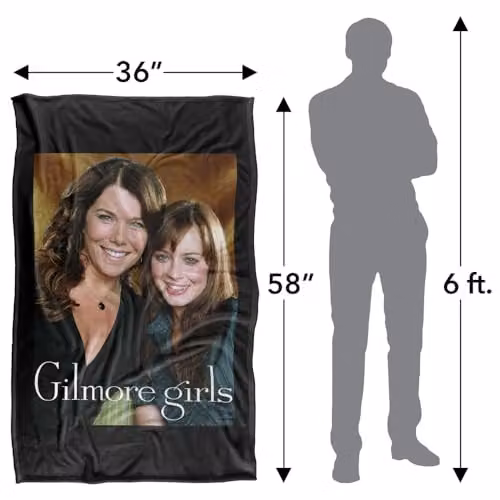 Warner Bros. Gilmore Girls Portrait Super Soft Fleece Throw Blanket, Multicolour, W: 91 x D: 147 cm – 4