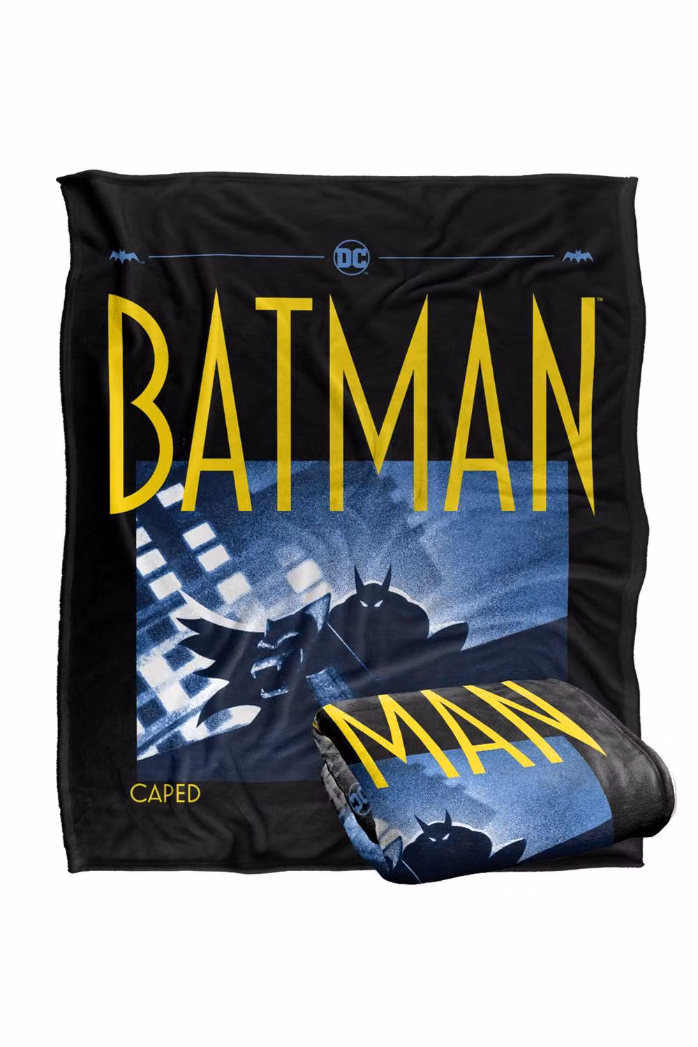 LOGOVISION Batman Caped Crusader Animated Series Shadow Block Super Soft Silky Touch Fleece Throw Blanket, Multicolour, W: 127 cm, D: 152.4 cm – 7