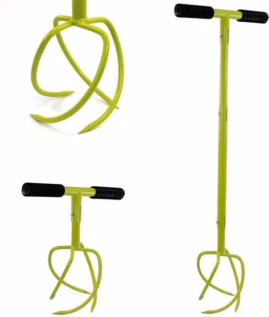 Nordara Long Handle Garden Twist Tiller and Cultivator in Green – 1