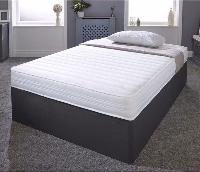 eXtreme Comfort Ltd Sirocco Hybrid Spring and Memory Foam Mattress, White, EU Double, Depth: 18 cm