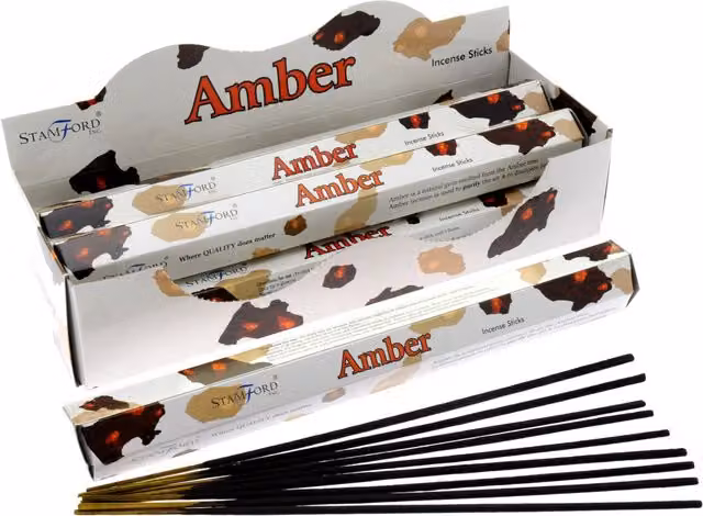 Stamford Amber Woody and Oriental Incense Sticks in White and Brown – 2