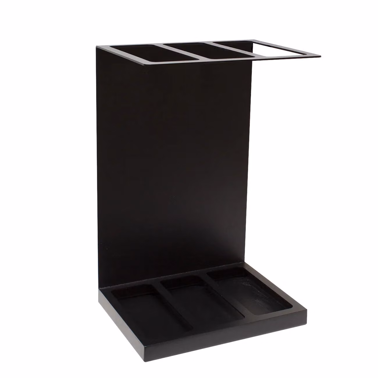 Dome Deco LARGO Freestanding Metal Umbrella Stand, Black