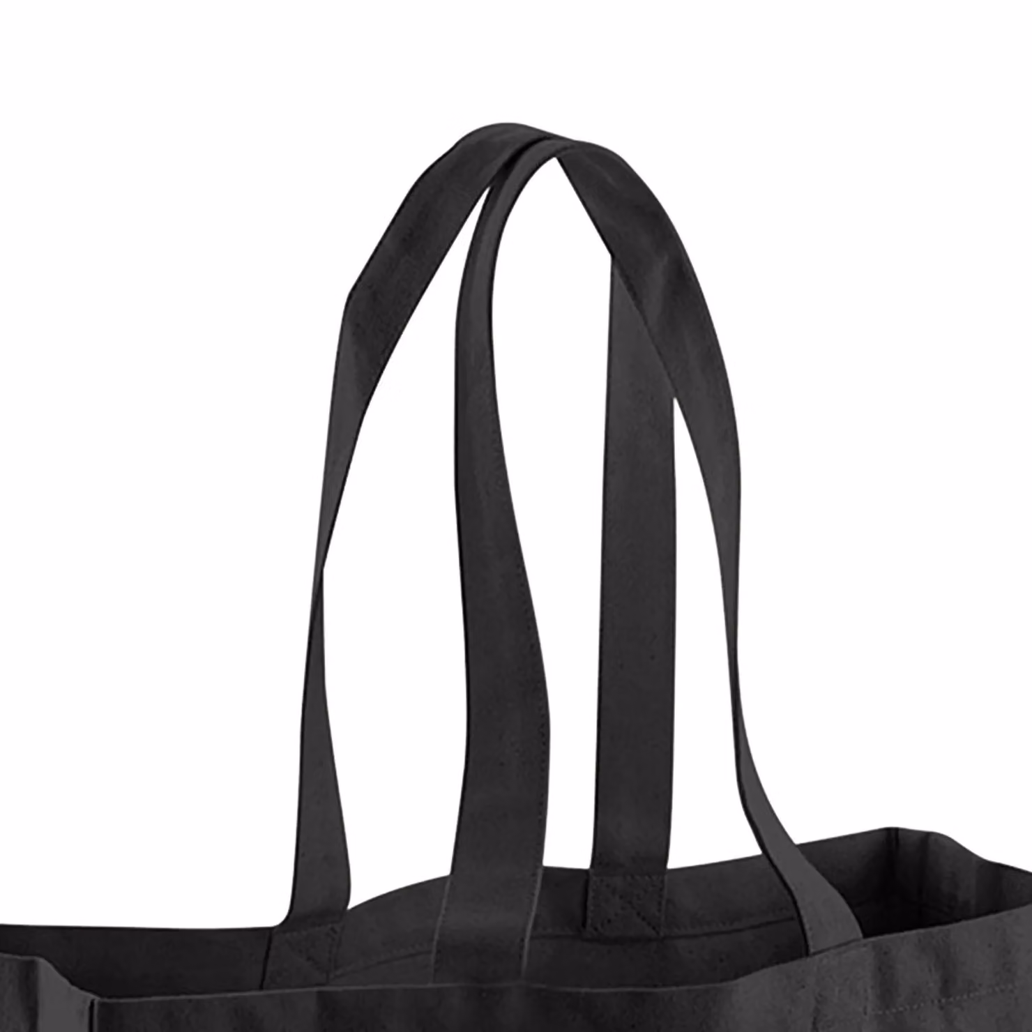 Westford Mill Cotton Classic Tote Shopping Bag Pack of 2 in Black – 2