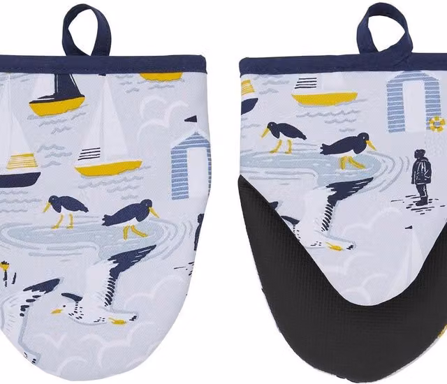 Ulster Weavers Seashore Nautical Cotton Microwave Oven Mitts, Blue, W: 18 cm, H: 14.5 cm – 1