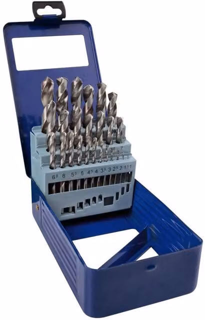 Bluespot Tools 25 Piece HSS Stainless Steel Twist Drill Bit Set in Multicolour – 1