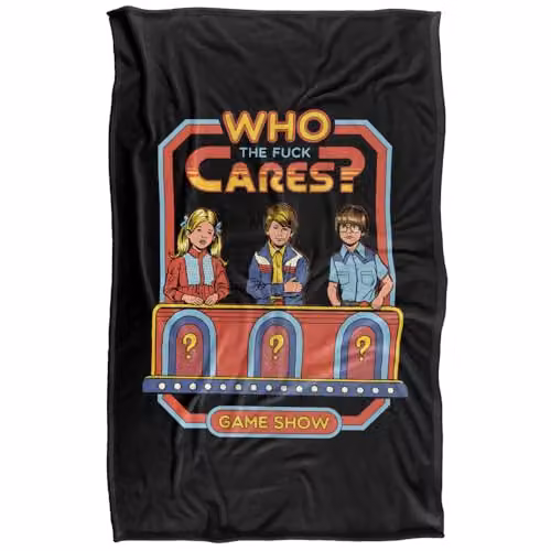 Steven Rhodes Who Cares Multicolour Silky Touch Super Soft Fleece Throw Blanket W/D/H: 91 x 147 cm – 5