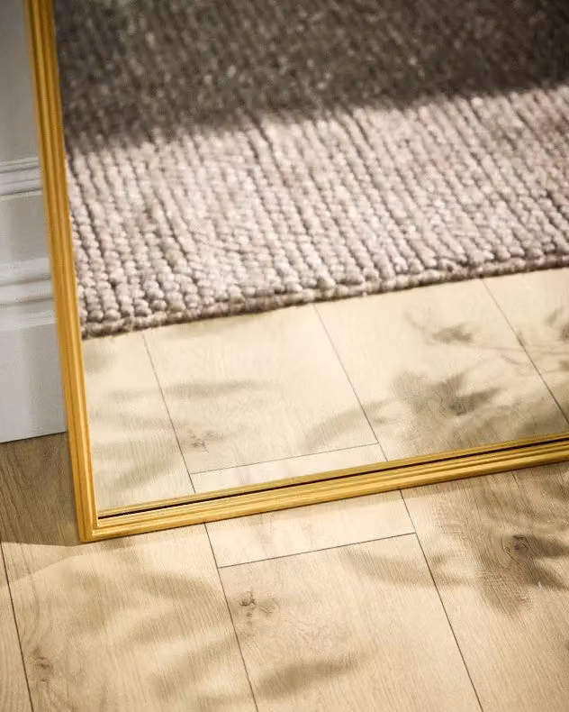 Dibor Vintage Style Gold Full Length Mirror with Rounded Arch, H 170 cm x W 60.5 cm – 3