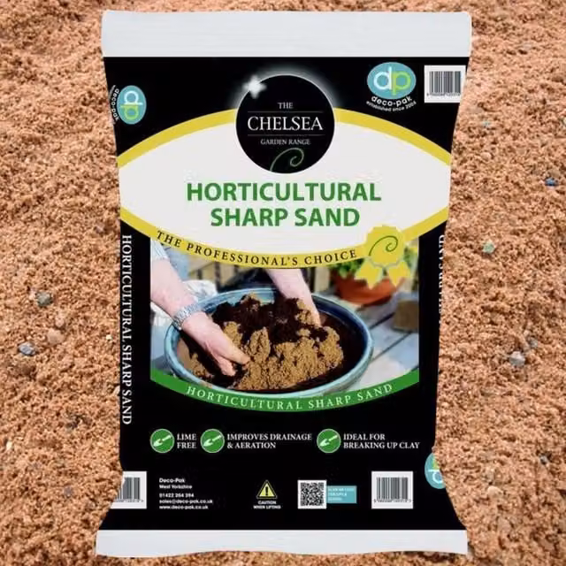 Deco-Pak Coarse Brown Horticultural Sharp Sand for Landscaping and Lawn Drainage, 4kg