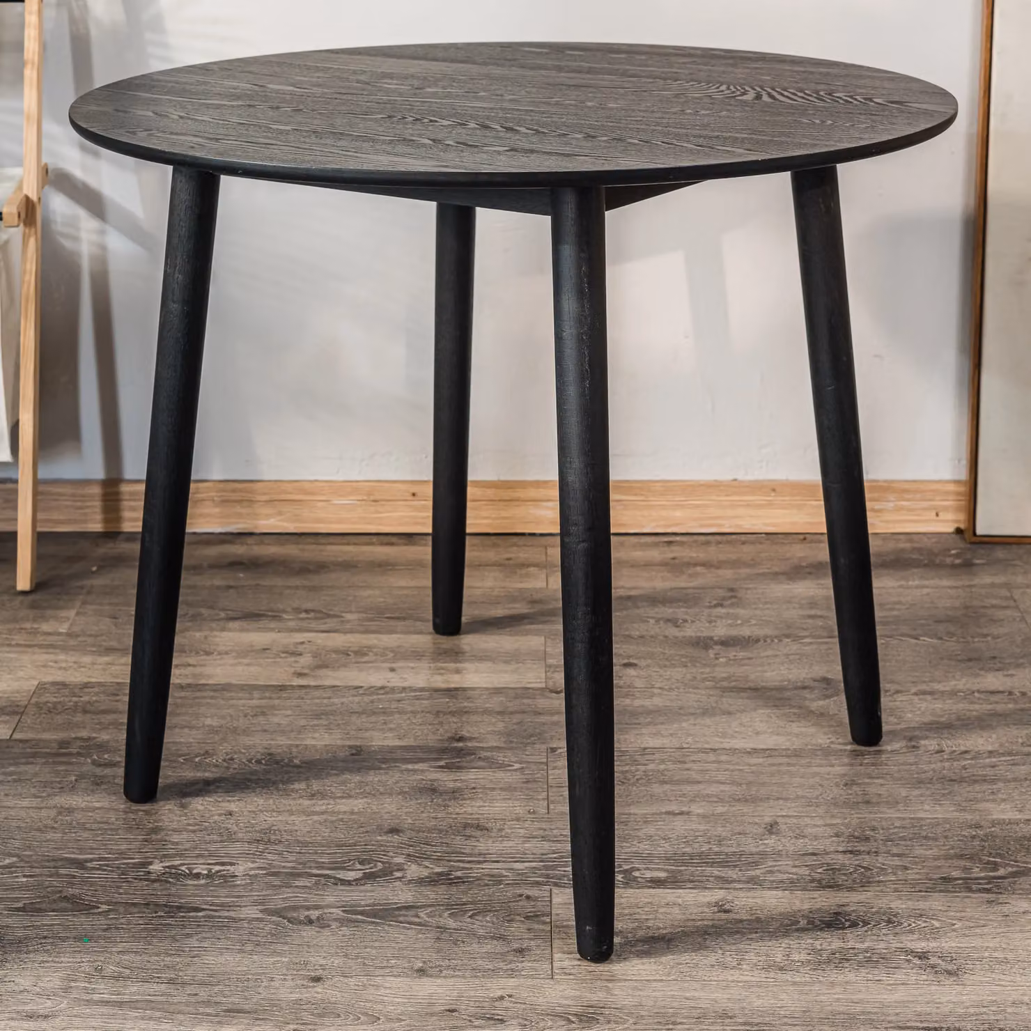 Nordlys Round Scandinavian Design Wood Dining Table in Black Walnut Matt Finish – 5