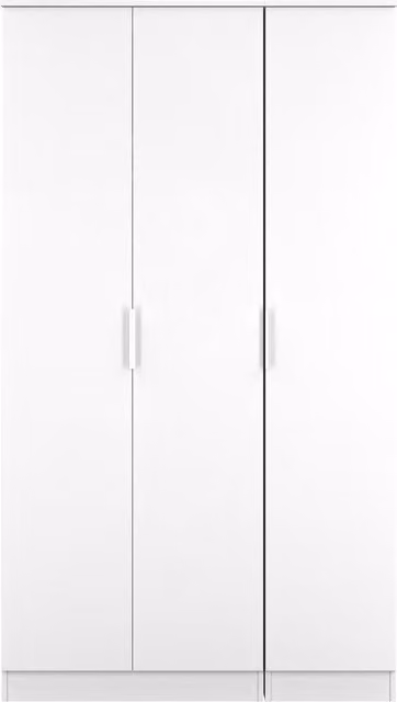 Ready Assembled 2 U Dover 3 Door Wardrobe in White