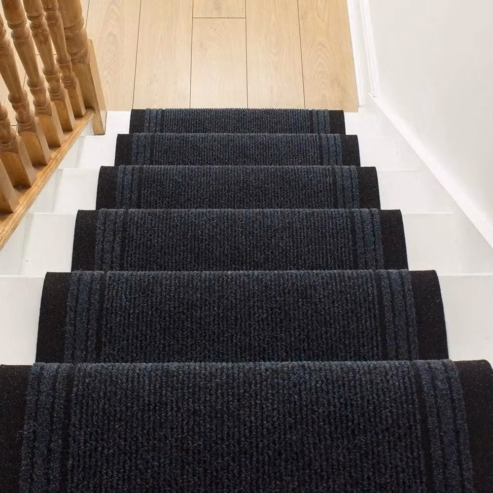 runrug Blue Inca Stair Carpet Runner, W: 80 cm, L: 570 cm – 5