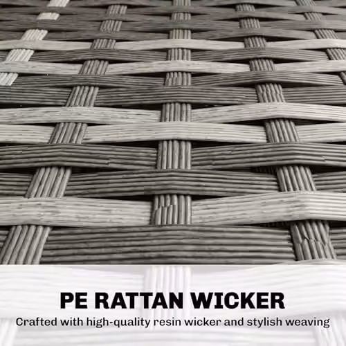 Outsunny Modern Grey Rattan Garden Chair for Terrace and Garden – 5