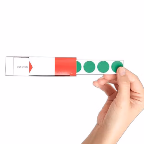 Blick Green Self Adhesive Coloured Dot Paper Stickers, 19mm Diameter, 1280 Labels