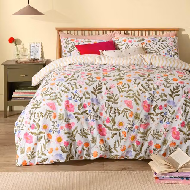 Furn Summer Solstice Reversible Duvet Cover Set, Multicolour, 200 x 200 cm