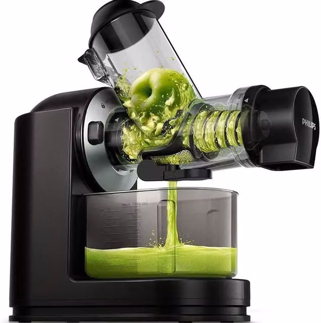Philips Viva Collection Quick Masticating Slow Juicer HR1889/71, Black