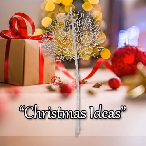 VFM e-Store White Christmas Glitter Floral Stem Decoration W/H: 41 x 88 cm – 4