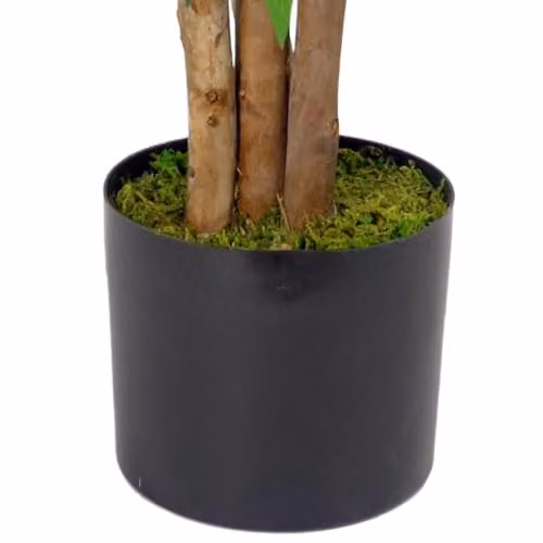 Botanik Green Artificial Office Tree with Wood and Plastic Stand, Height: 90 cm – 3